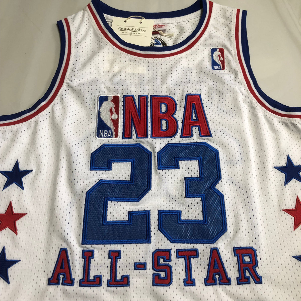 All-Star Michael Jordan #23 White Throwback Jersey - Dense Embroidery