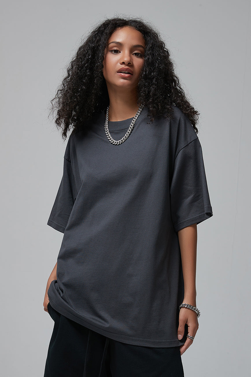 190GSM Solid Color Oversized Tee