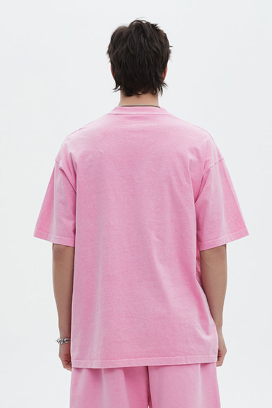 250GSM Pigment Dyed Washed Tee