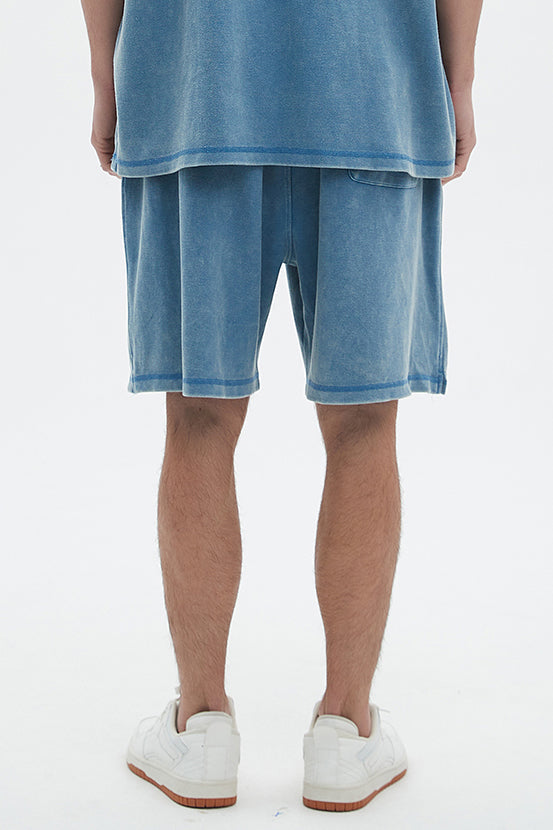 400GSM Double Stitch Washed Short