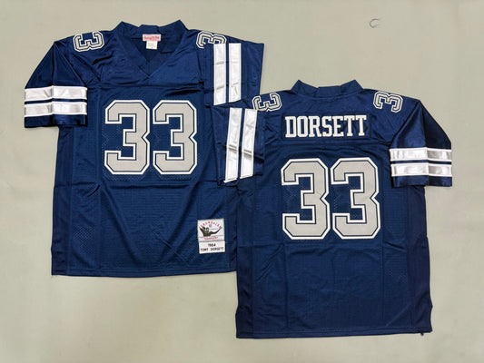 Mens Tony Dorsett#33 Dallas Cowboys Vintage Throwback Jersey