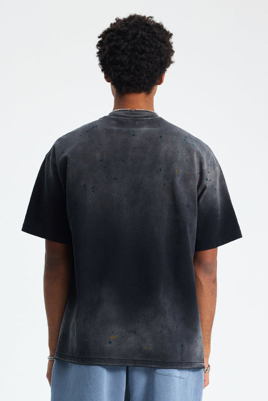 275GSM Ink Spray Washed Tee