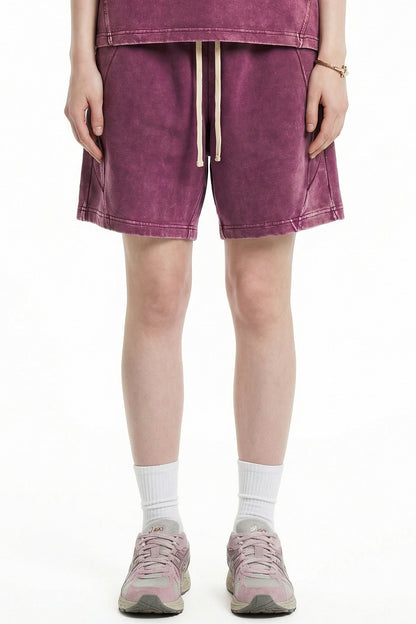 305GSM Splicing Washed Shorts