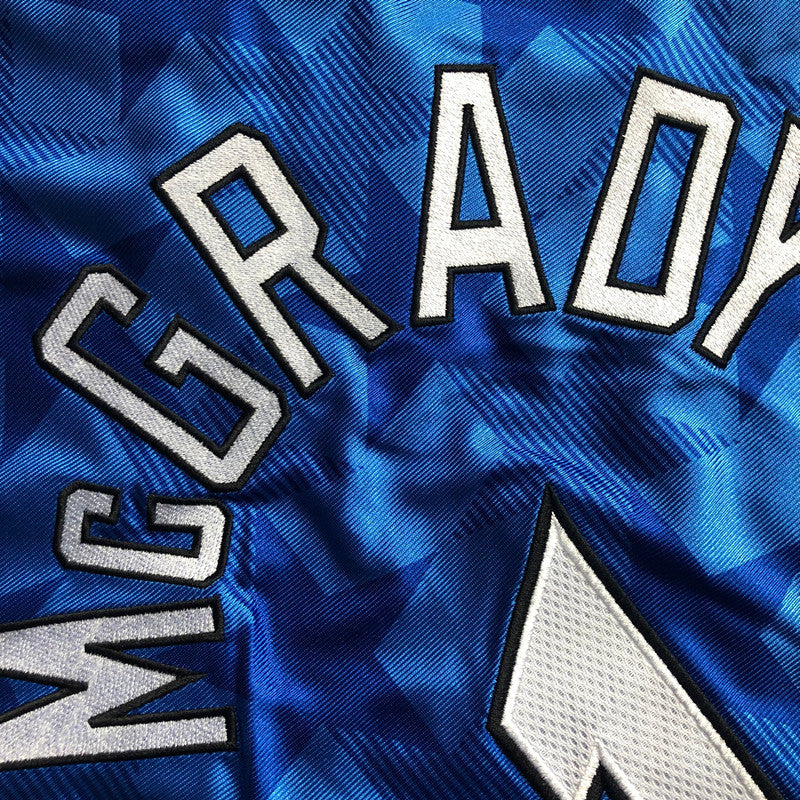 Orlando Magic TRACY MCGRADY #1 blue  2000-01 Throwback Jersey - Dense Embroidery
