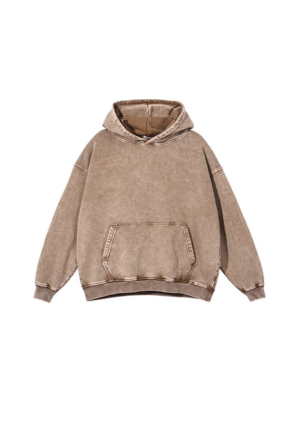 100% Cotton 420GSM Washed Vintage Hoodie