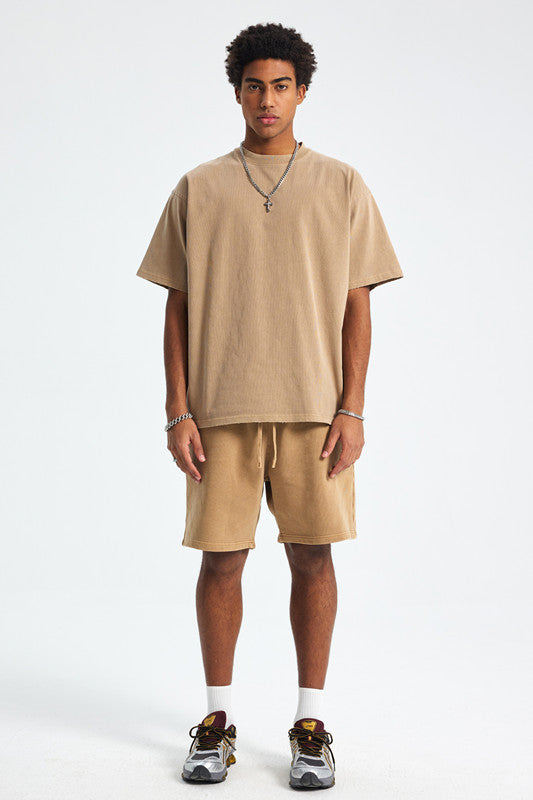 420GSM Pigment Dyed Washed Short