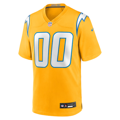 Custom Los Angeles Chargers Gold Game Jersey