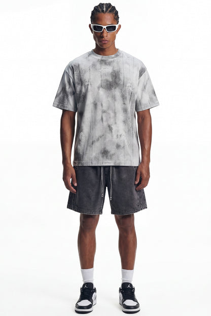 200GSM Printed Washed Tee