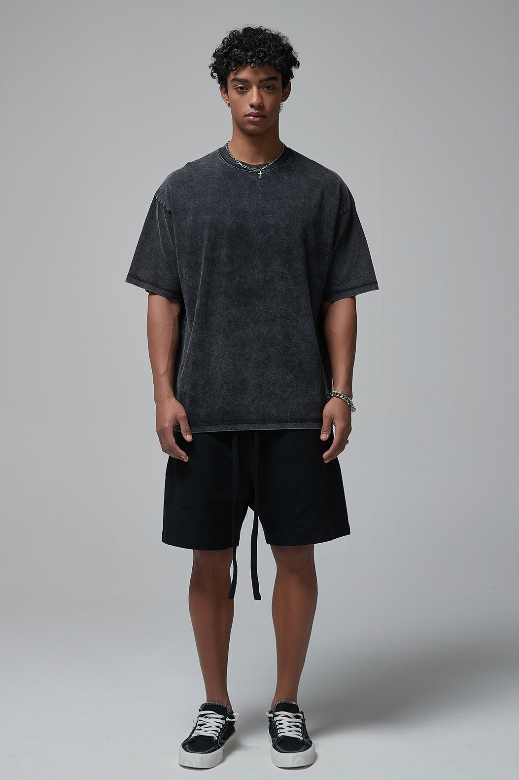 275GSM Double Stitch Sleeve Hem Washed Tee