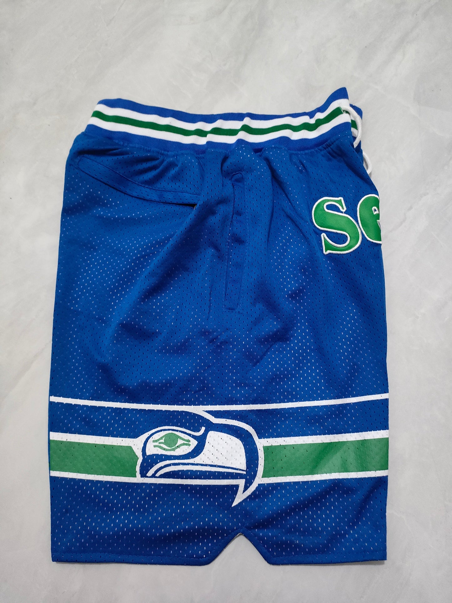 Seattle Seahawks Blue Pocket Shorts