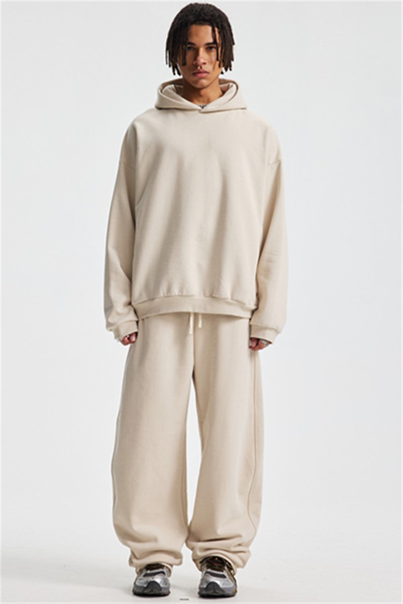 430GSM Boxy Fit Fleece Solid Color Hoodie