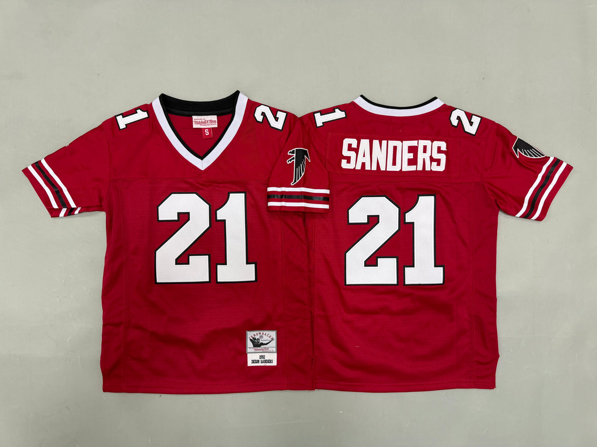 Youth Deion Sanders#21 Atlanta Falcons Vintage Throwback Jersey