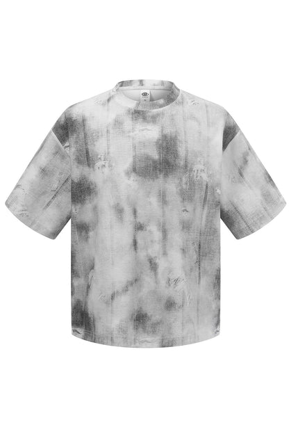 200GSM Printed Washed Tee