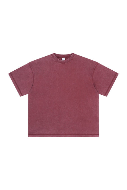 400GSM Double Stitch Washed Tee