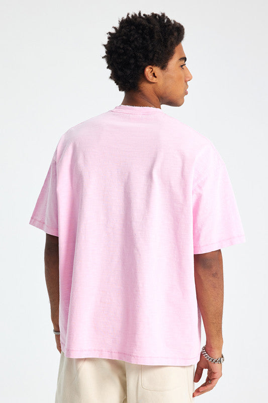 275GSM Pigment Dyed Light Washed Tee