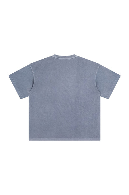 250GSM Pigment Dyed Washed Tee