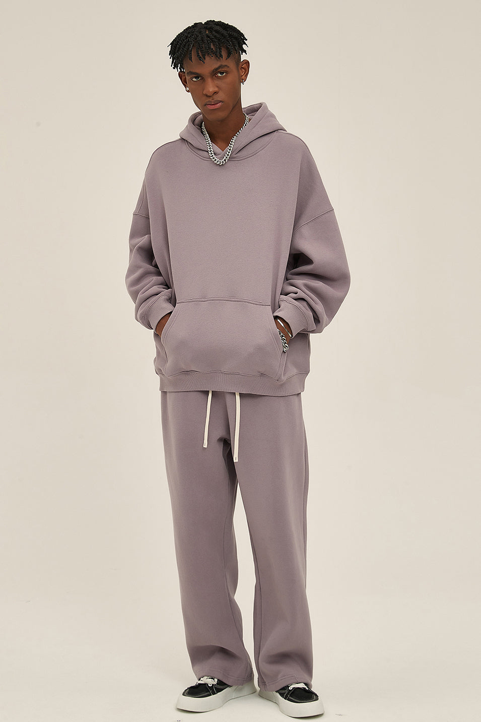 350GSM Relaxed Solid Color Sweatpants
