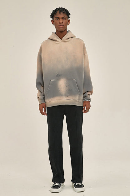 360GSM Sun Fade Distressed Washed Hoodie