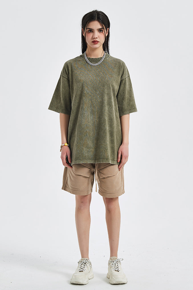 250GSM Washed Out Vintage Tee