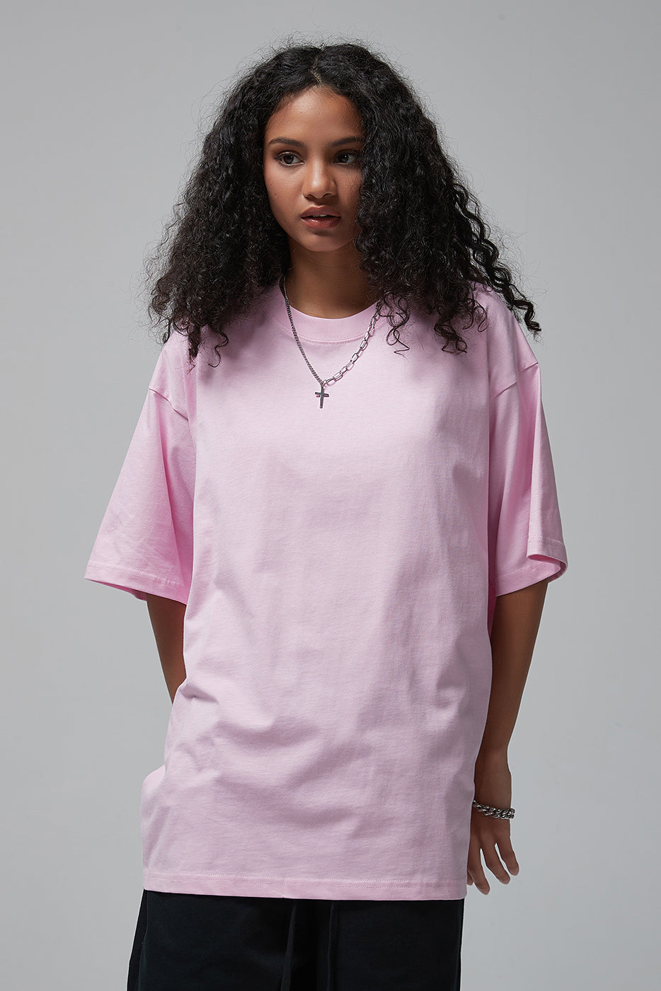 190GSM Solid Color Oversized Tee