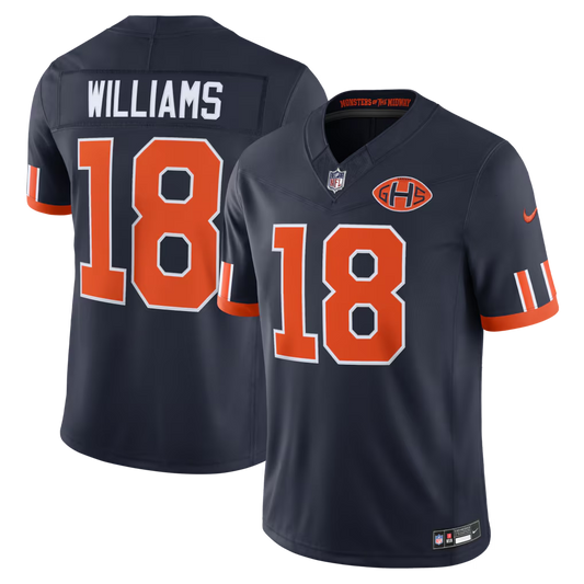 Men's Caleb Williams Chicago Bears #18  Rivalries Collection Limited Jersey