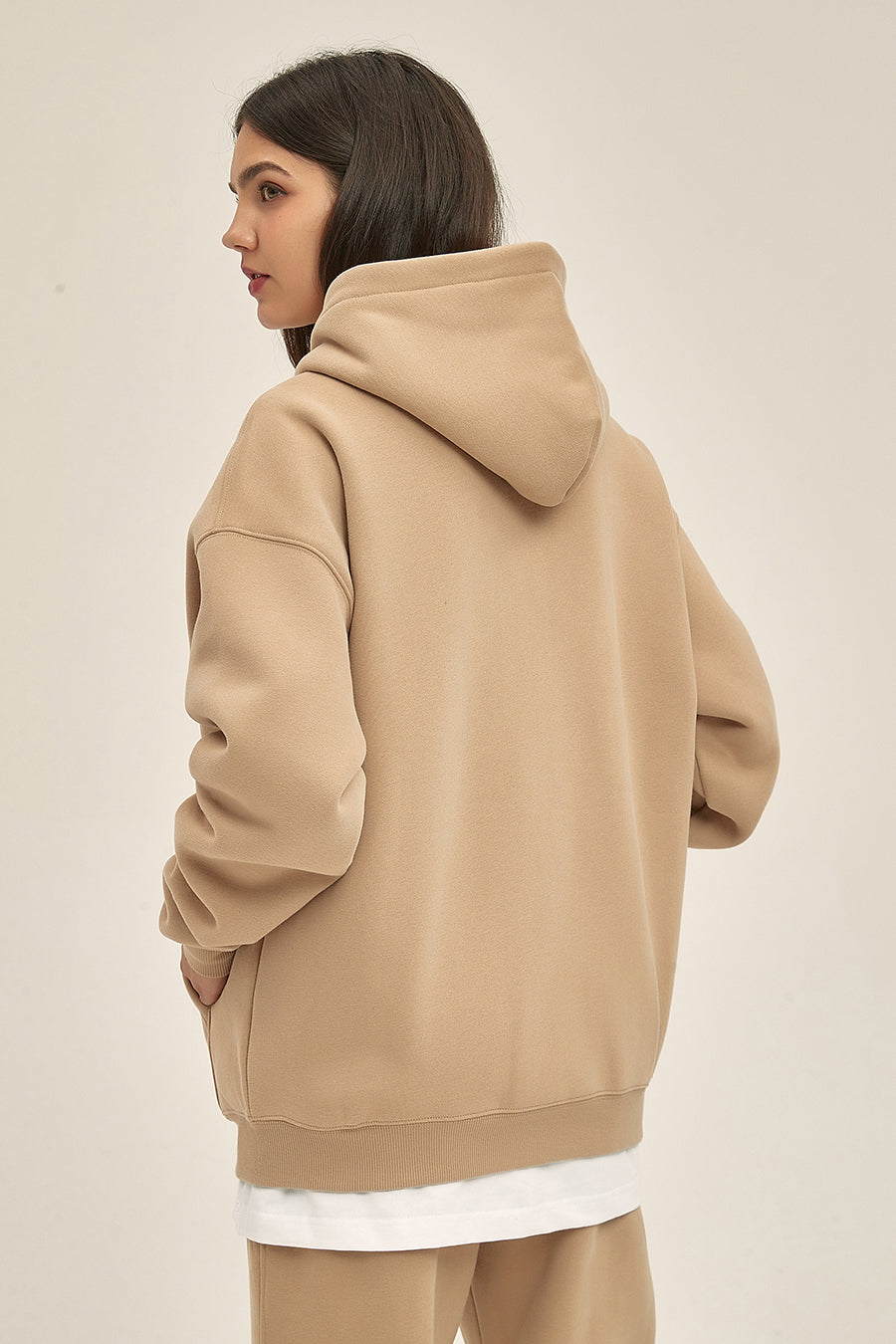 350GSM Solid Color Fleece Zipper Jacket