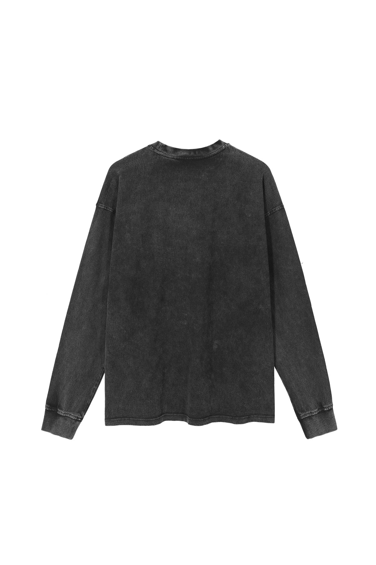 310GSM Pigment Dyed Washed Long Sleeve Crew