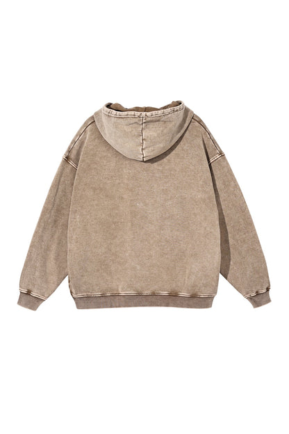 100% Cotton 420GSM Washed Vintage Hoodie