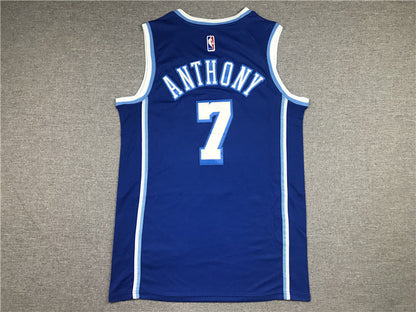 Carmelo Anthony #7 Los Angeles Lakers City Edition Swingman Jersey ― Embroidered