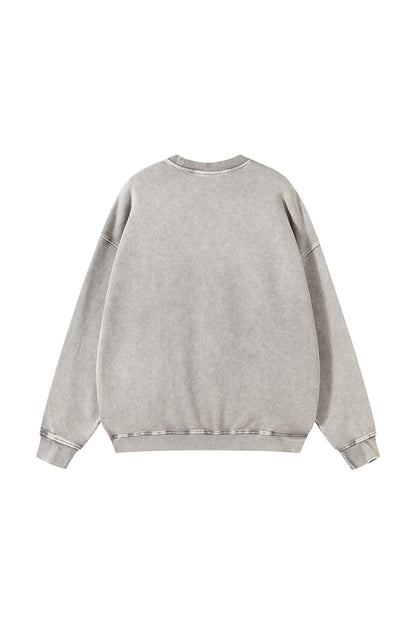 100% Cotton 420GSM High Weight Washed Crew
