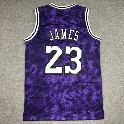 LeBron James Los Angeles Lakers #23 "Constellation" Edition Throwback Embroidered Jersey
