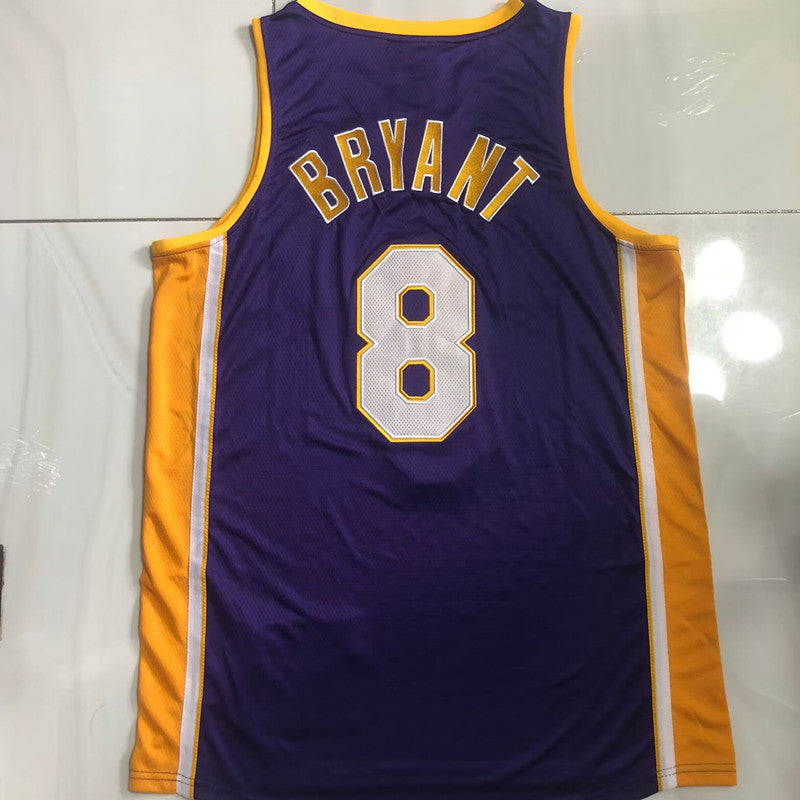 Los Angeles Lakers Kobe Bryant #8 Throwback Jersey - Dense Embroidery