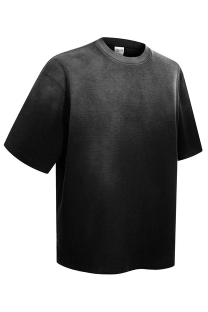 325GSM Sun Fade Distressed Washed Tee