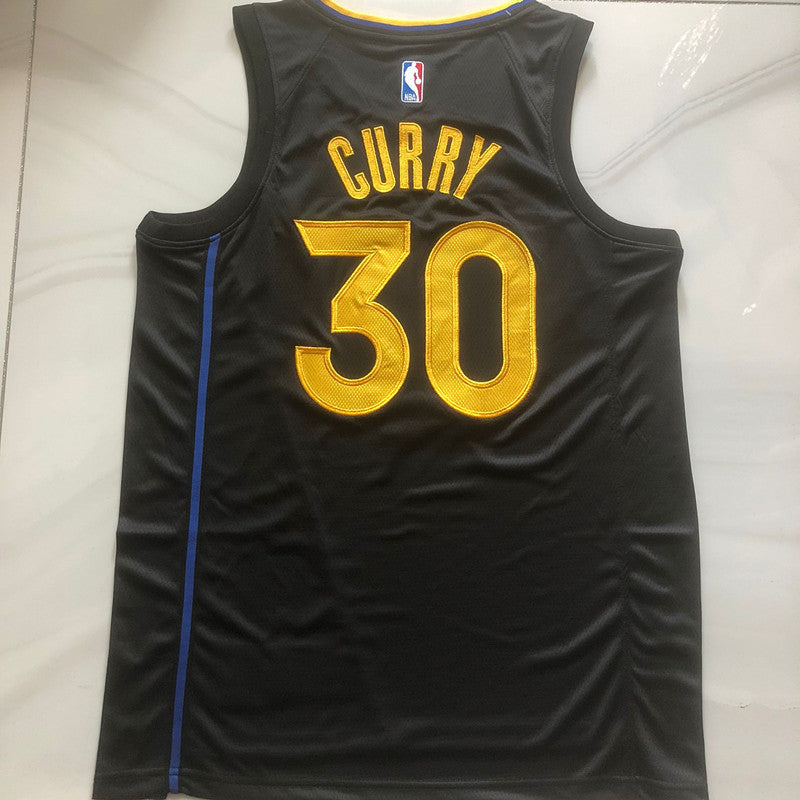 Golden State Warriors Stephen Curry #30 Announcement Version Jersey -  Dense Embroidery