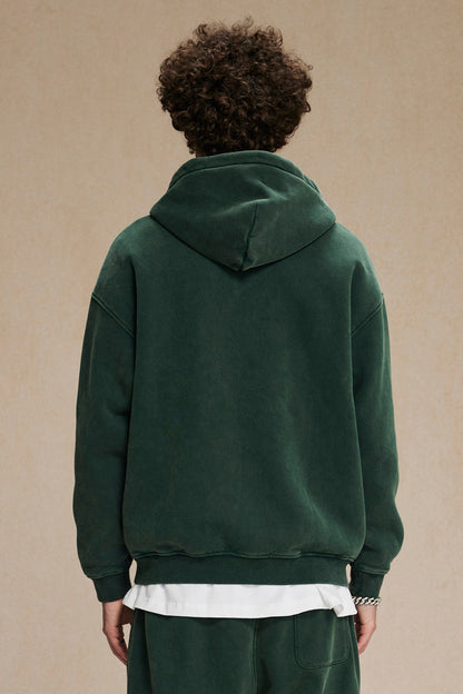 360GSM Washed Fleece Zipper Jacket