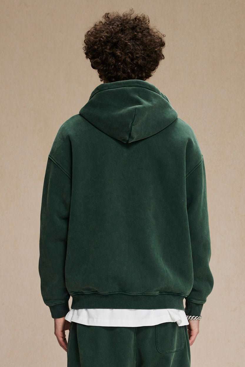 360GSM Washed Fleece Zipper Jacket
