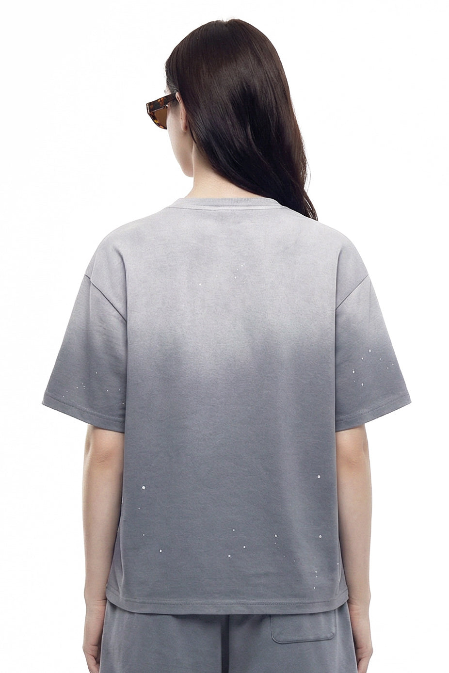 305GSM Ink Splashing Spray Washed Tee