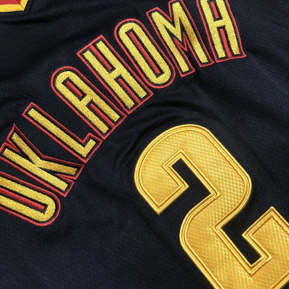 Oklahoma City Thunder Shai Gilgeous-Alexander #2 Throwback Jersey - Dense Embroidery