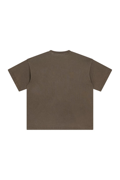 250GSM Pigment Dyed Washed Tee
