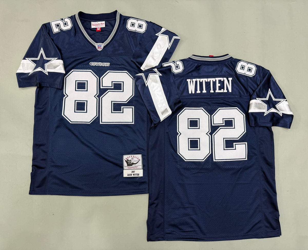 Mens Jason Witten#82 Dallas Cowboys Vintage Throwback Jersey