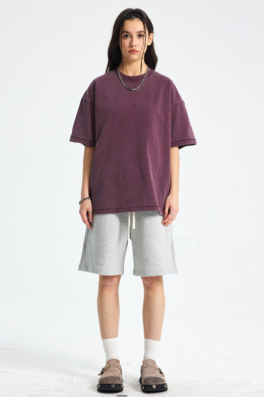 275GSM Pigment Dyed Light Washed Tee