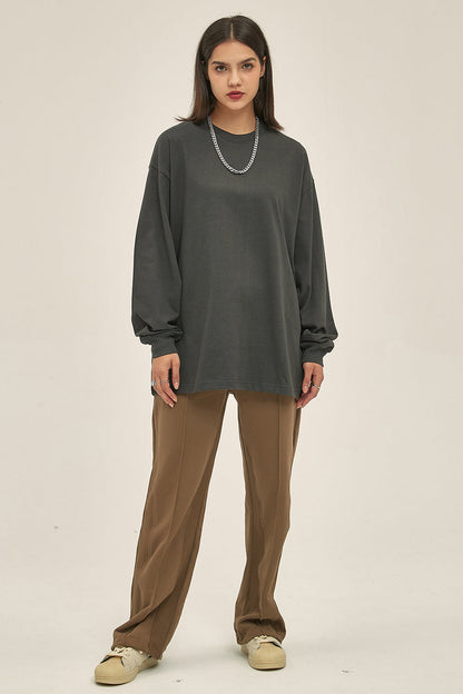 305GSM Oversized Long Sleeve Crew