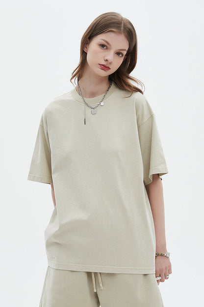 250GSM Pigment Dyed Washed Tee