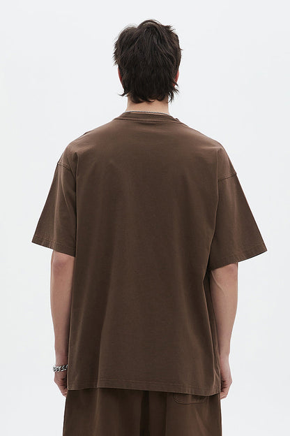 250GSM Pigment Dyed Washed Tee