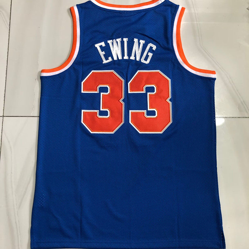 New York Knicks Patrick Ewing #33 1985 Throwback Jersey - Dense Embroidery