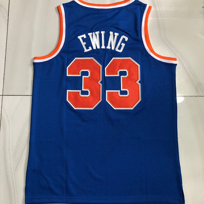 New York Knicks Patrick Ewing #33 1985 Throwback Jersey - Dense Embroidery