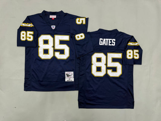 Mens Antonio Gates#85  San Diego Chargers Vintage Throwback Jersey