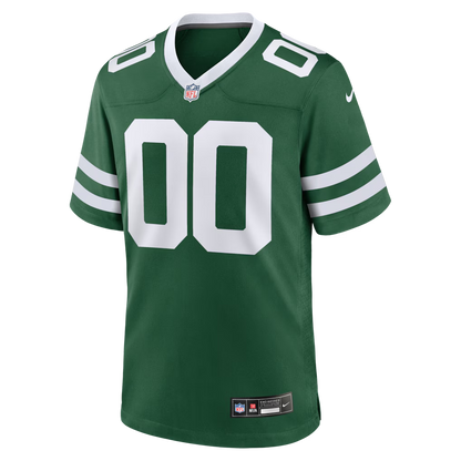 Custom New York Jets Green Game Jersey