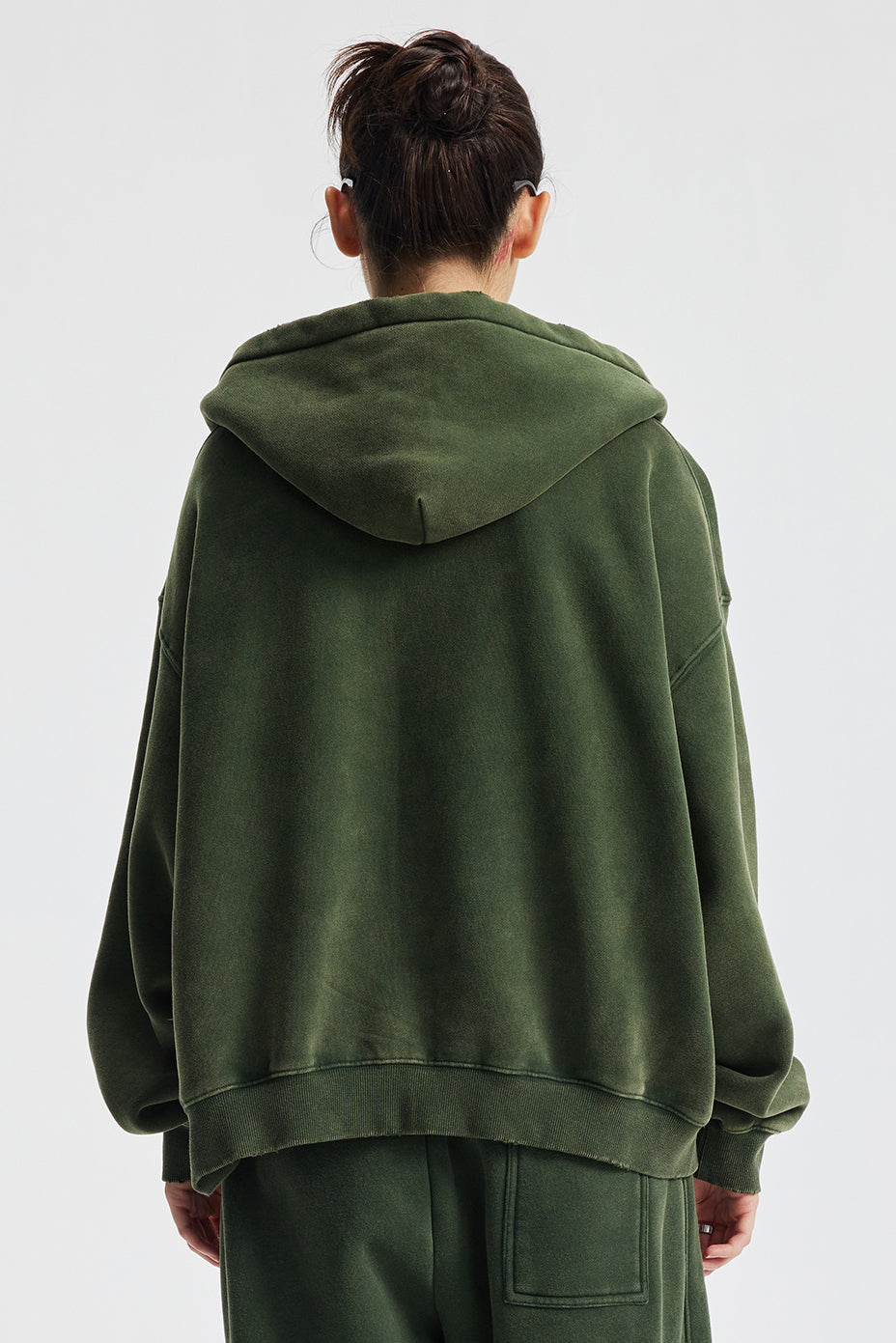 370GSM Pigment Dyed Fleece Boxy Hoodie