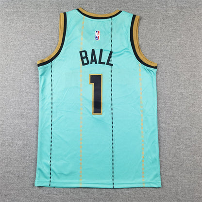 Youth LaMelo Ball Charlotte Hornets #1 Embroidered Jersey
